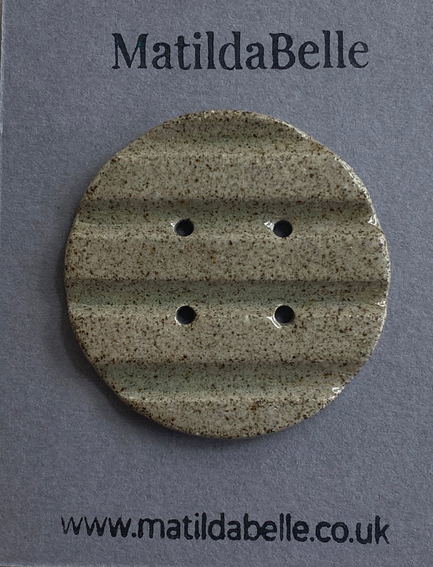 Extra Large 50mm Chunky handmade stoneware Button