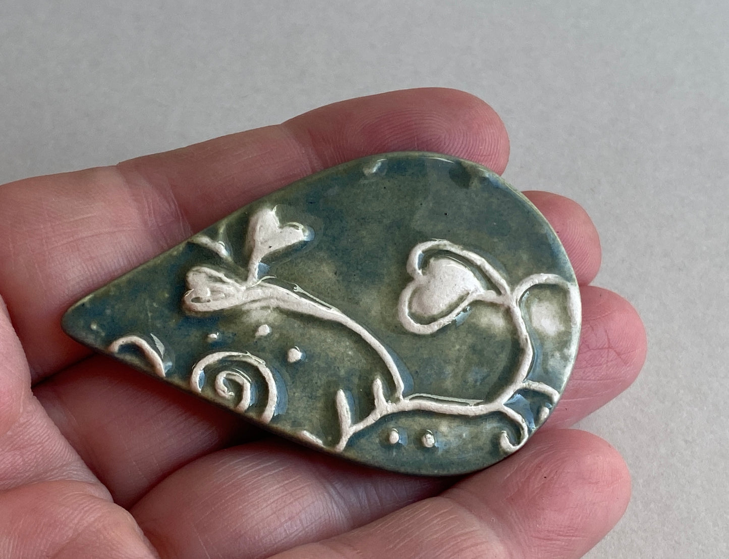 Botanical Ceramic Brooch