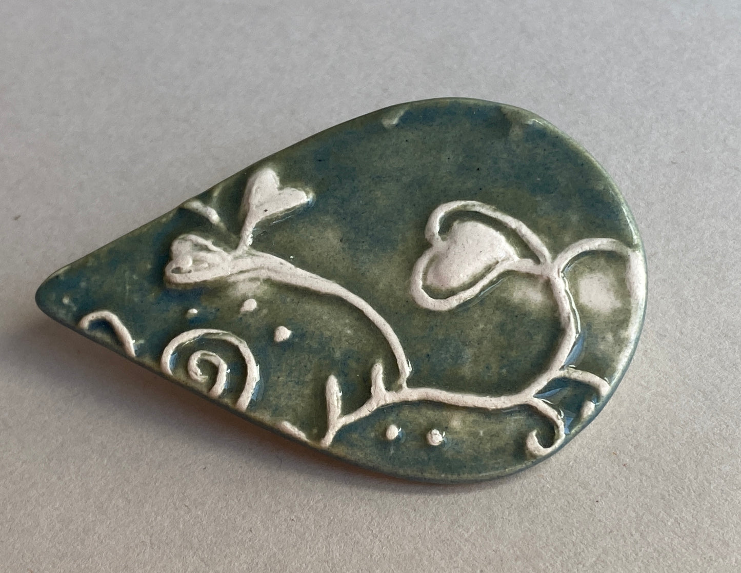 Botanical Ceramic Brooch