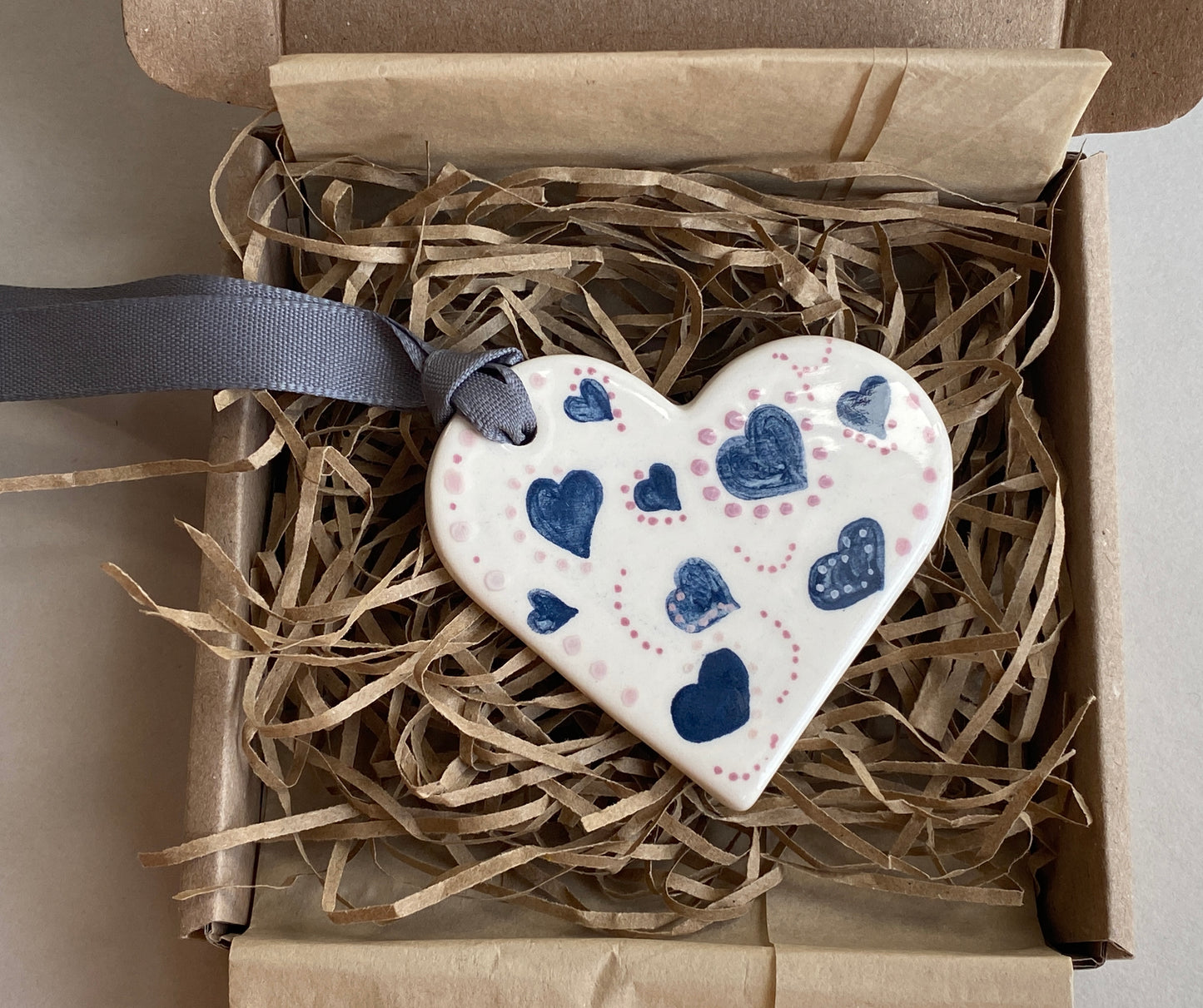 Handmade Ceramic Heart Hanging