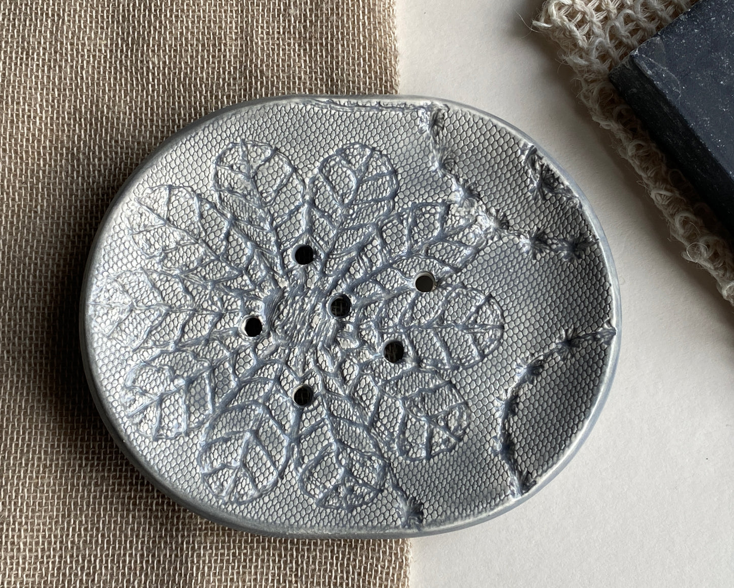 Handmade soap Dish with drainage choice of colours