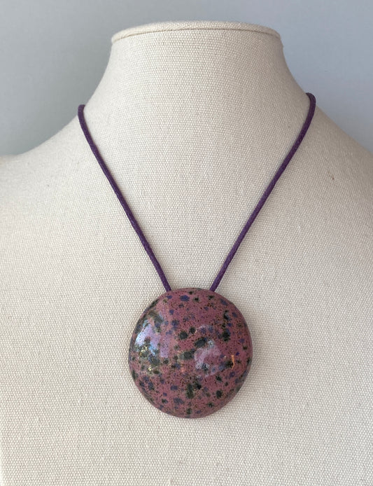 Handmade Ceramic Pendant Necklace