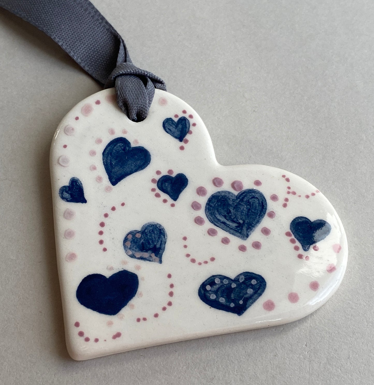 Handmade Ceramic Heart Hanging