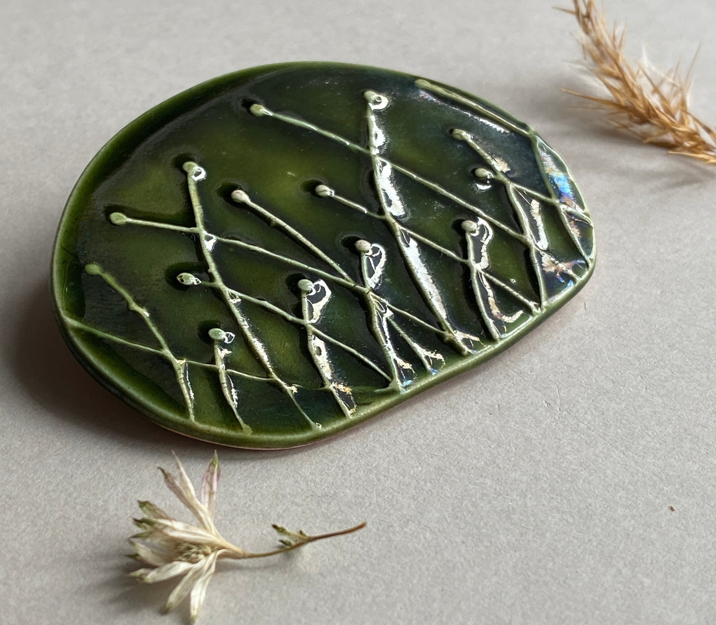 Handmade Brooches Botanical choice of colours