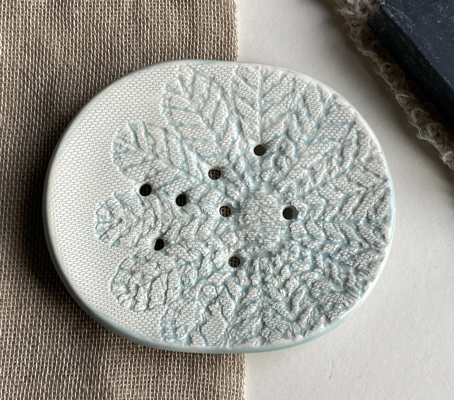 Handmade soap Dish with drainage choice of colours