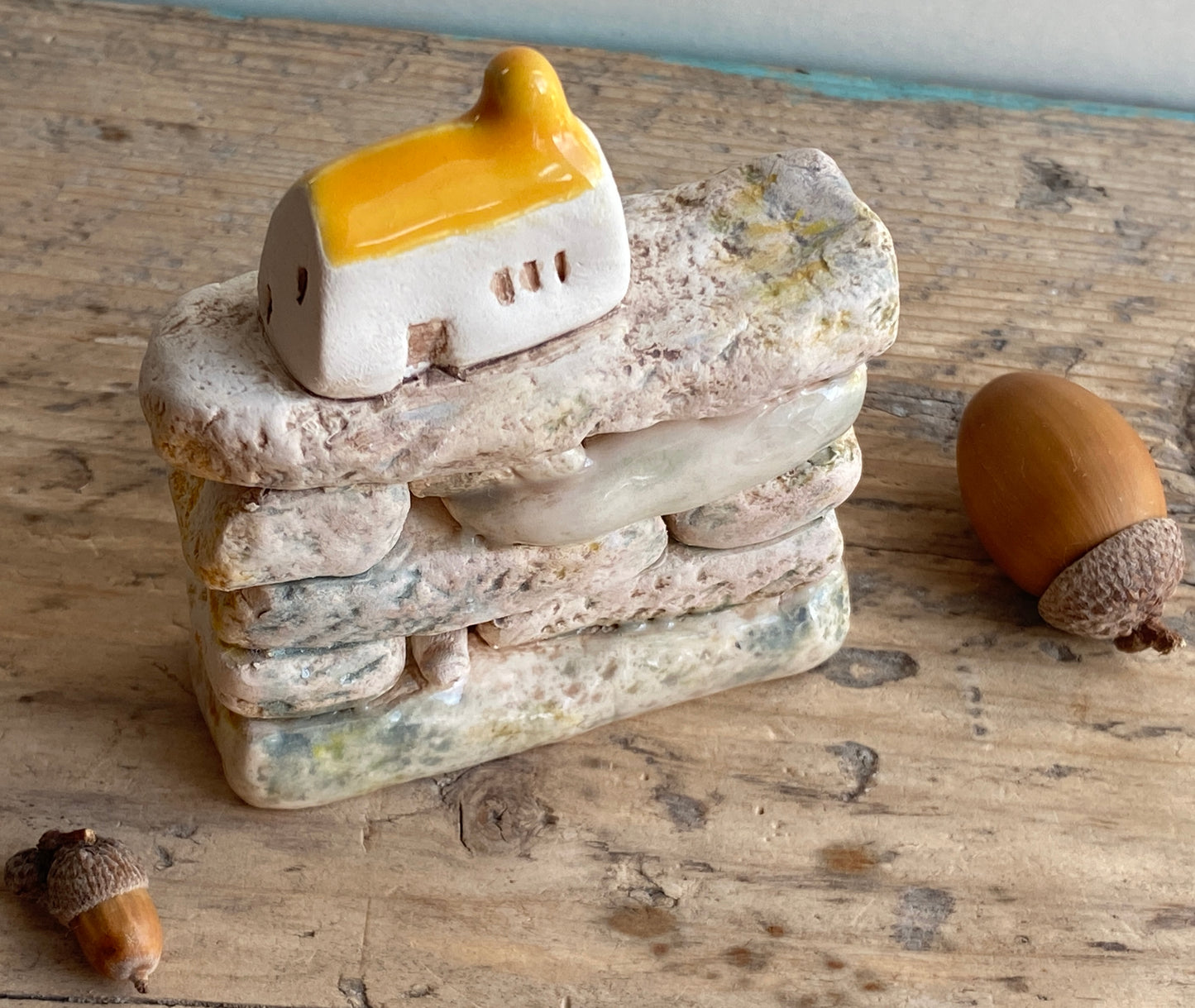 Mini House Sculpture- Inspired by my Yorkshire Village