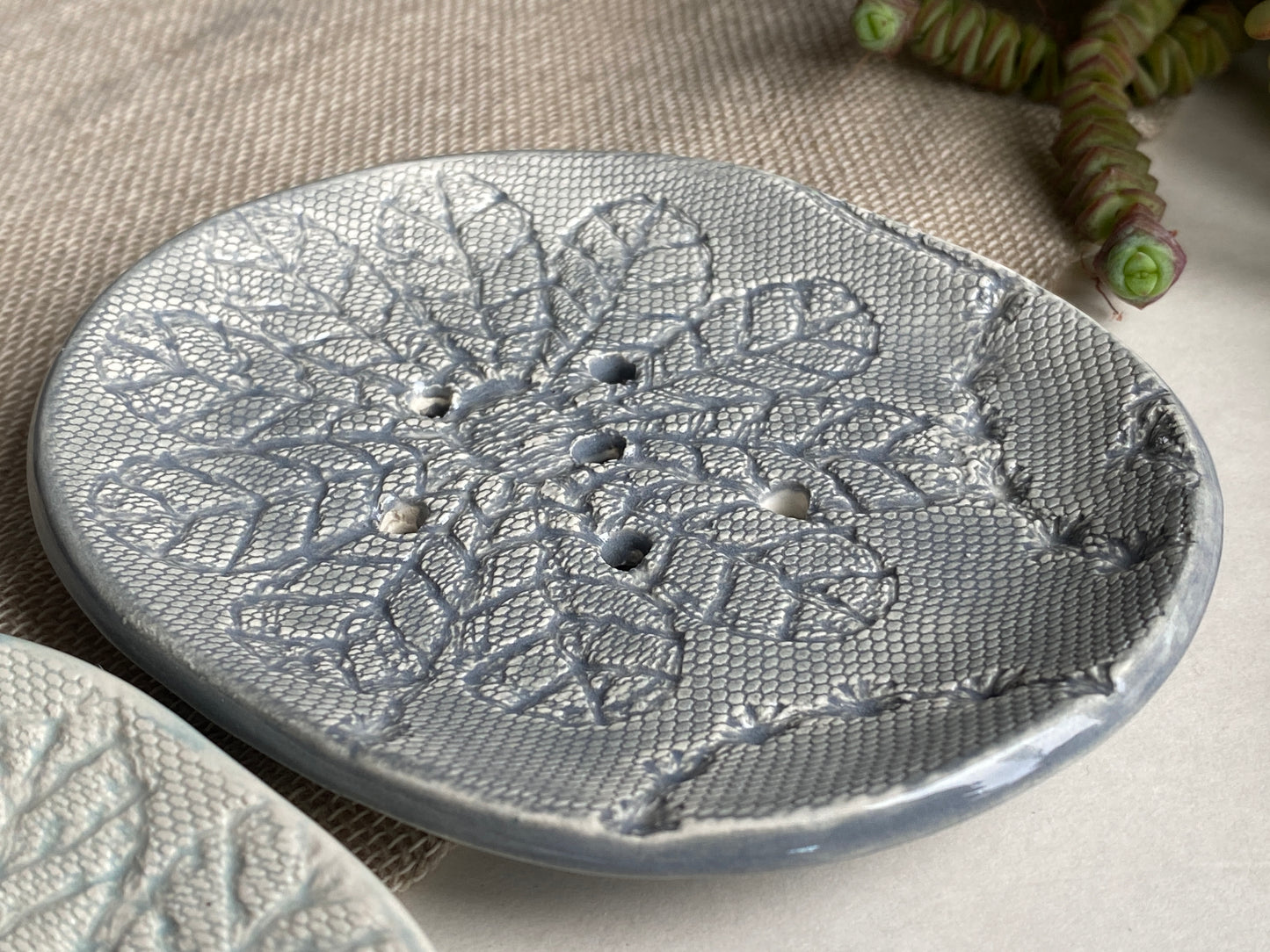 Handmade soap Dish with drainage choice of colours