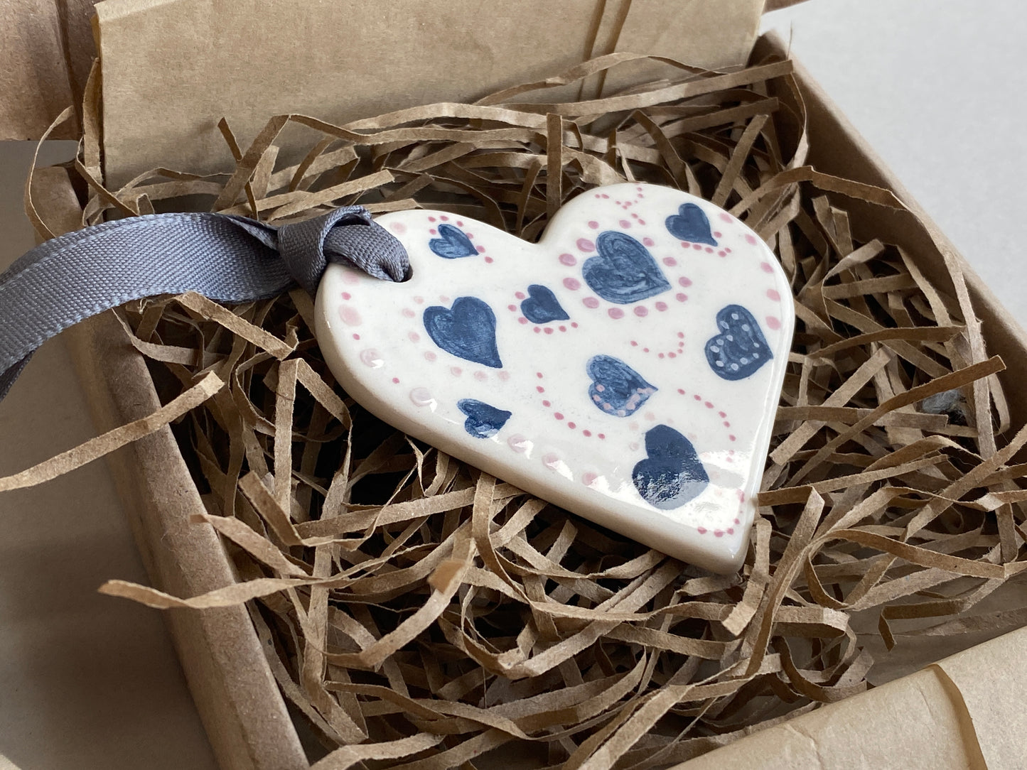 Handmade Ceramic Heart Hanging