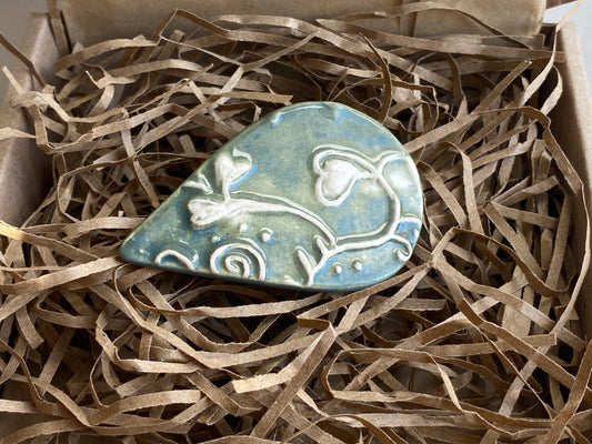 Botanical Ceramic Brooch