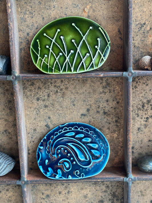 Handmade Brooches Botanical choice of colours