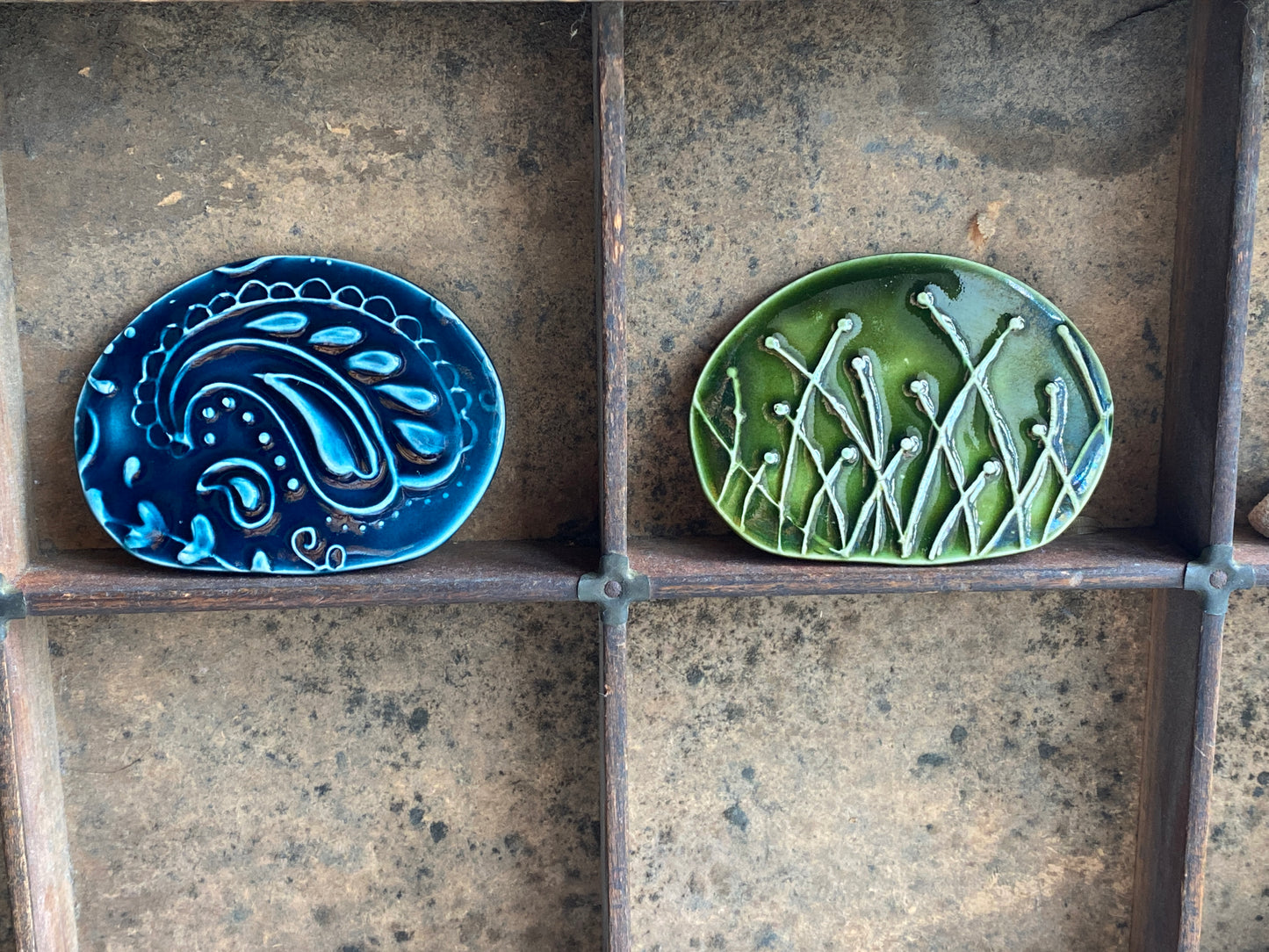 Handmade Brooches Botanical choice of colours