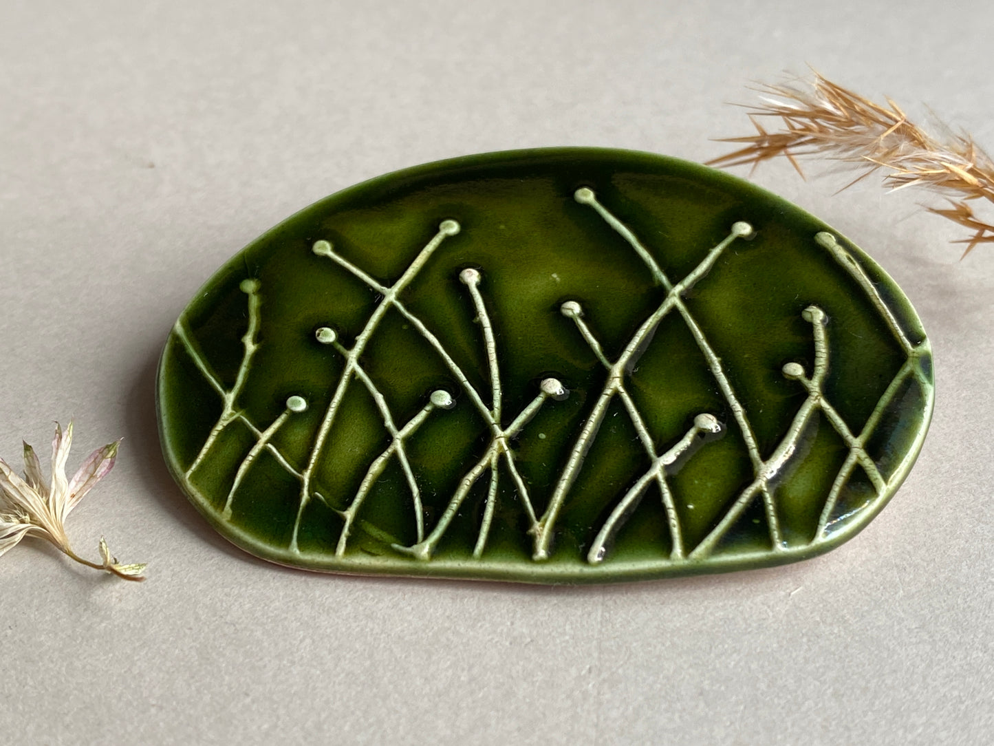 Handmade Brooches Botanical choice of colours