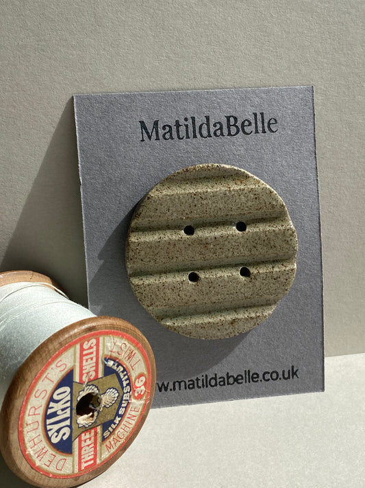 Extra Large 50mm Chunky handmade stoneware Button