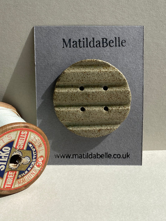 Extra Large 50mm Chunky handmade stoneware Button