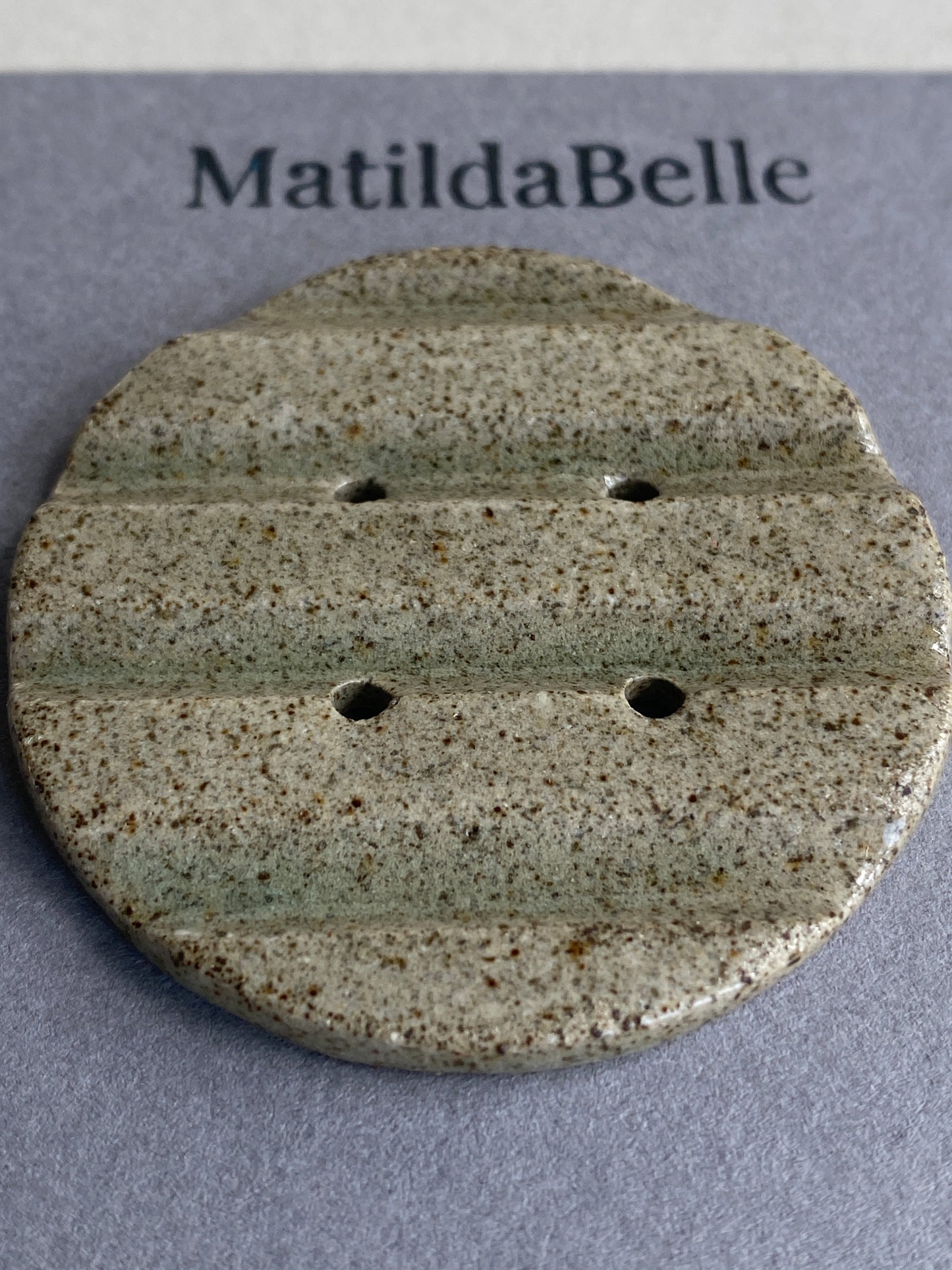 Extra Large 50mm Chunky handmade stoneware Button