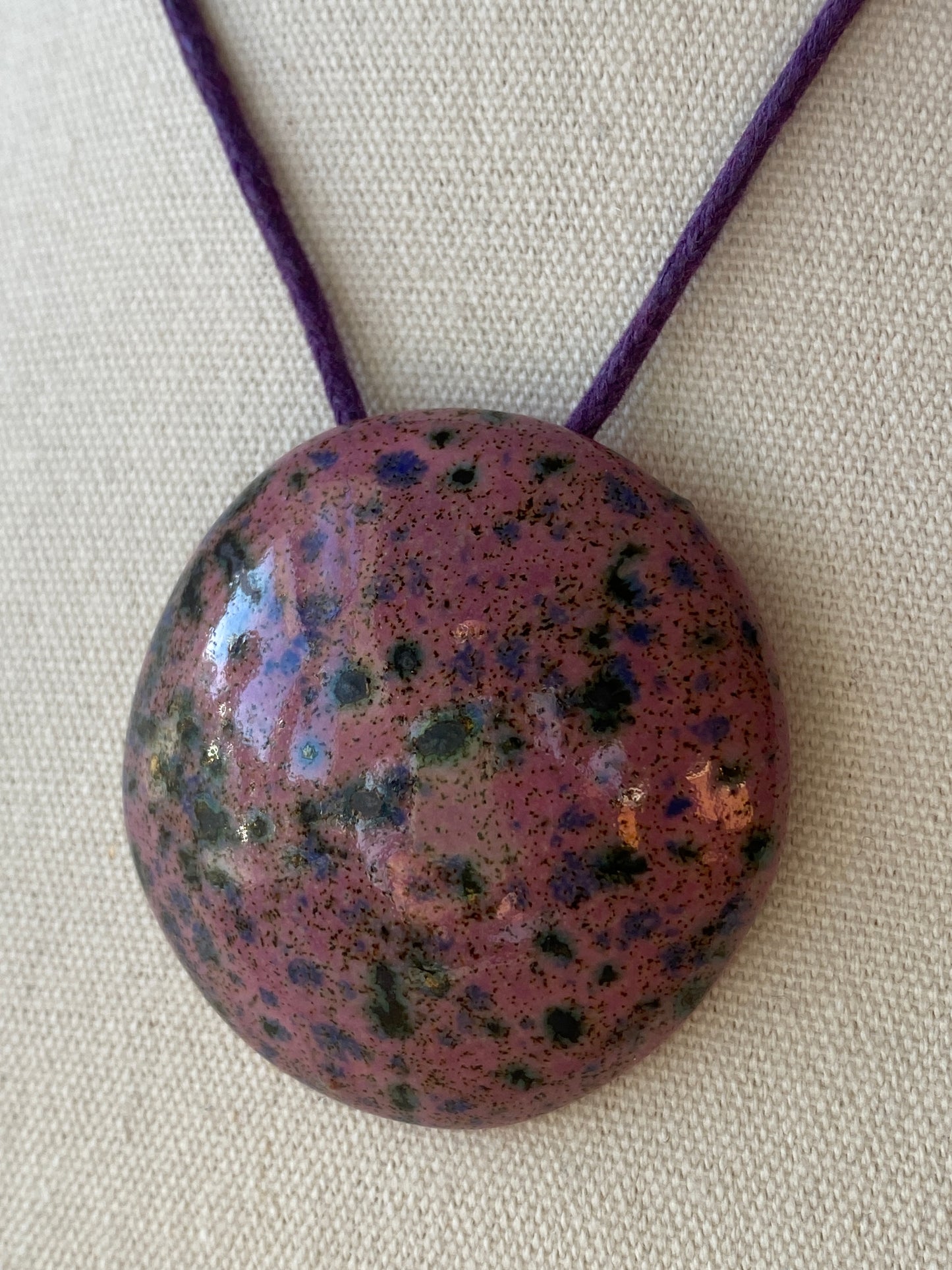 Handmade Ceramic Pendant Necklace