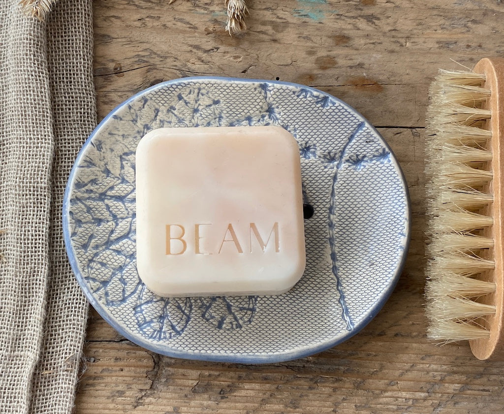 Handmade Ceramic Crochet Soap Dish