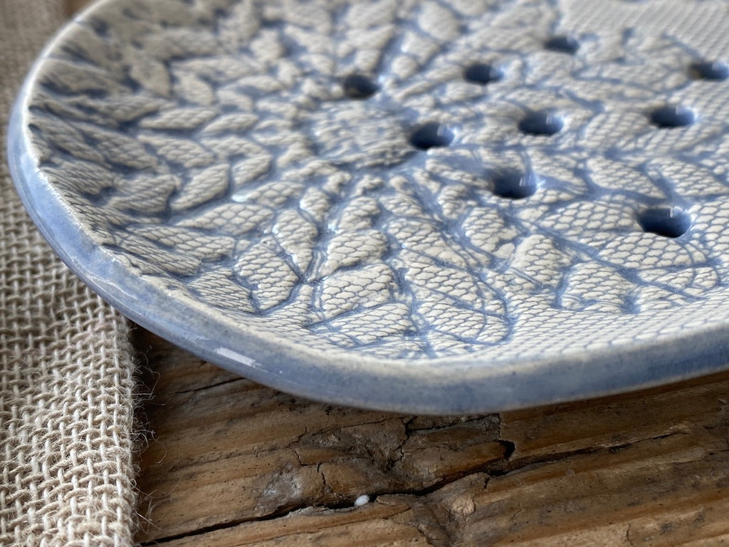 Handmade Ceramic Crochet Soap Dish