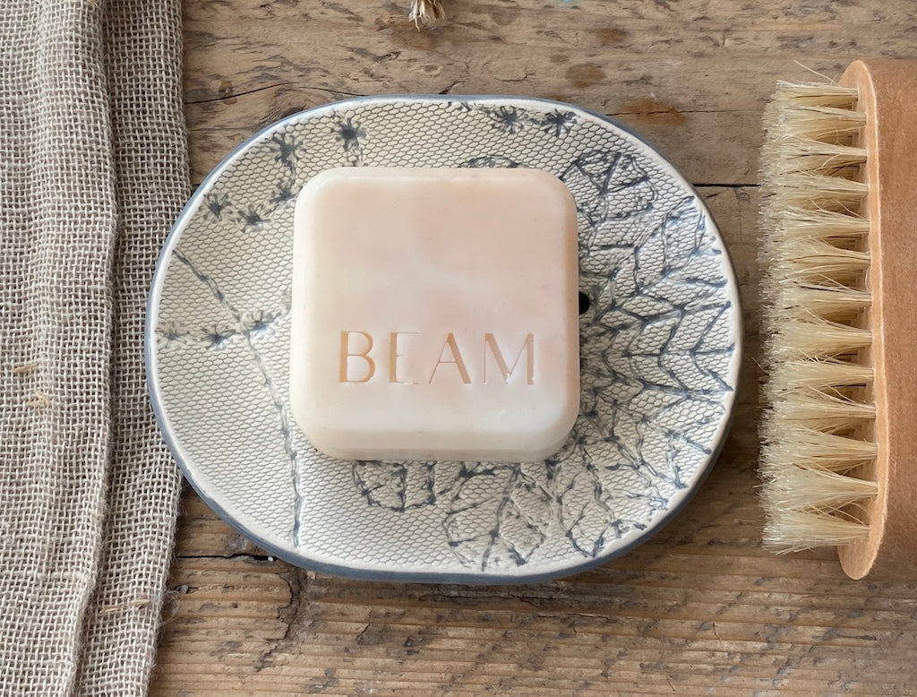 Handmade Ceramic Crochet Soap Dish