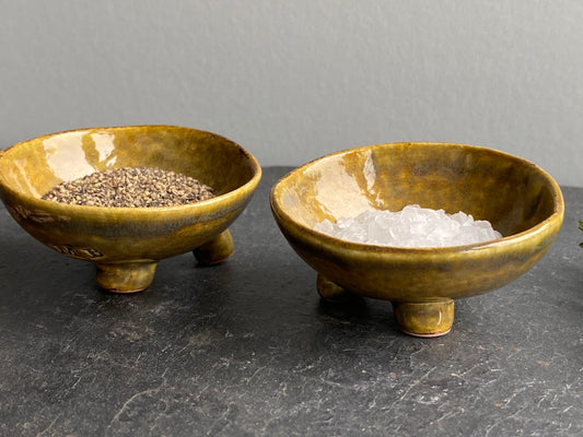 SALE Handmade Ceramic Seasoning Pinch pots Reduced from £20