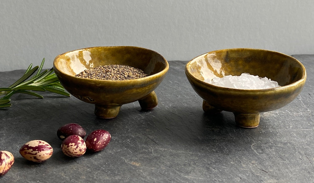 SALE Handmade Ceramic Seasoning Pinch pots Reduced from £20