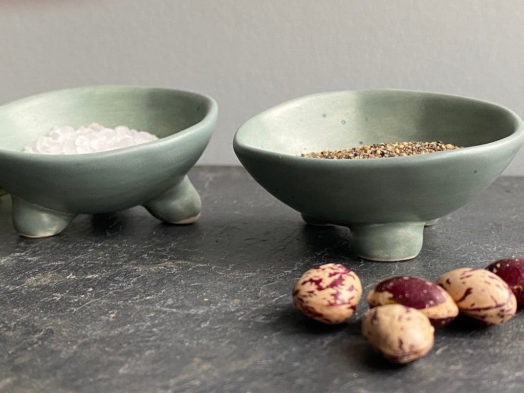 Sale Handmade Ceramic Seasoning Pinch pots Reduced from £20