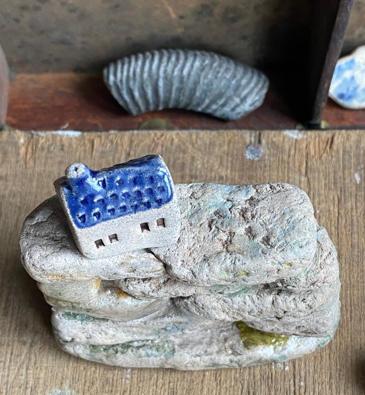 Mini Dry Stone Wall with Village House