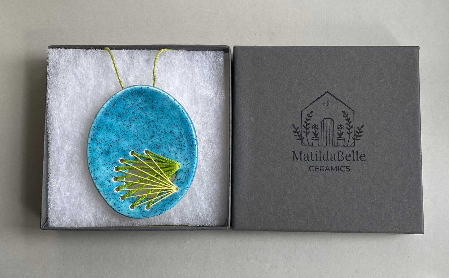 Handmade Ceramic Statement Pendant Necklace