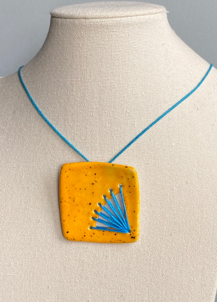 Handmade Ceramic Statement Pendant Necklace *Reduced*
