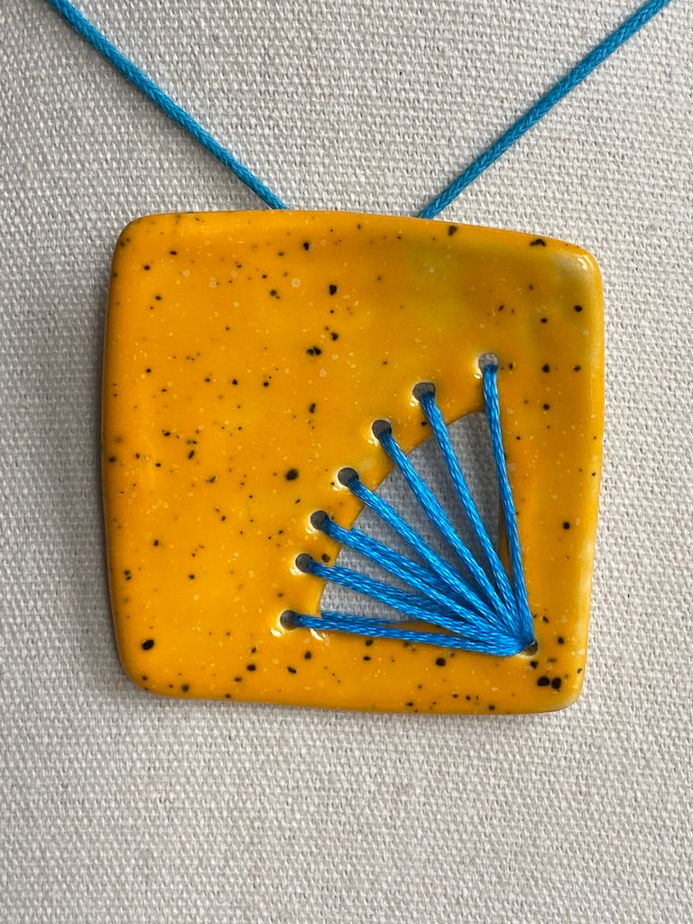 Handmade Ceramic Statement Pendant Necklace *Reduced*