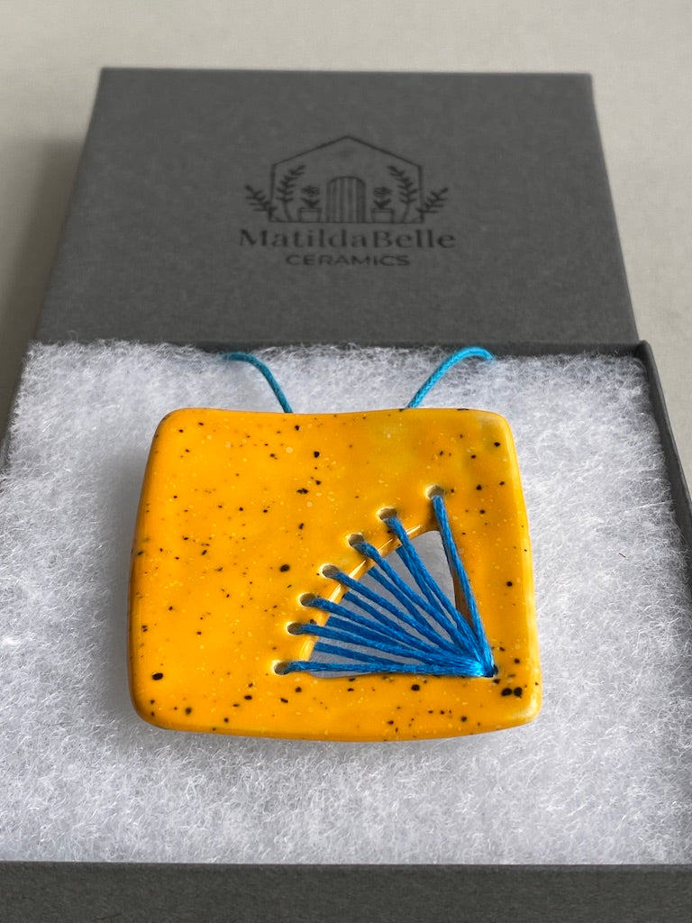 Handmade Ceramic Statement Pendant Necklace *Reduced*