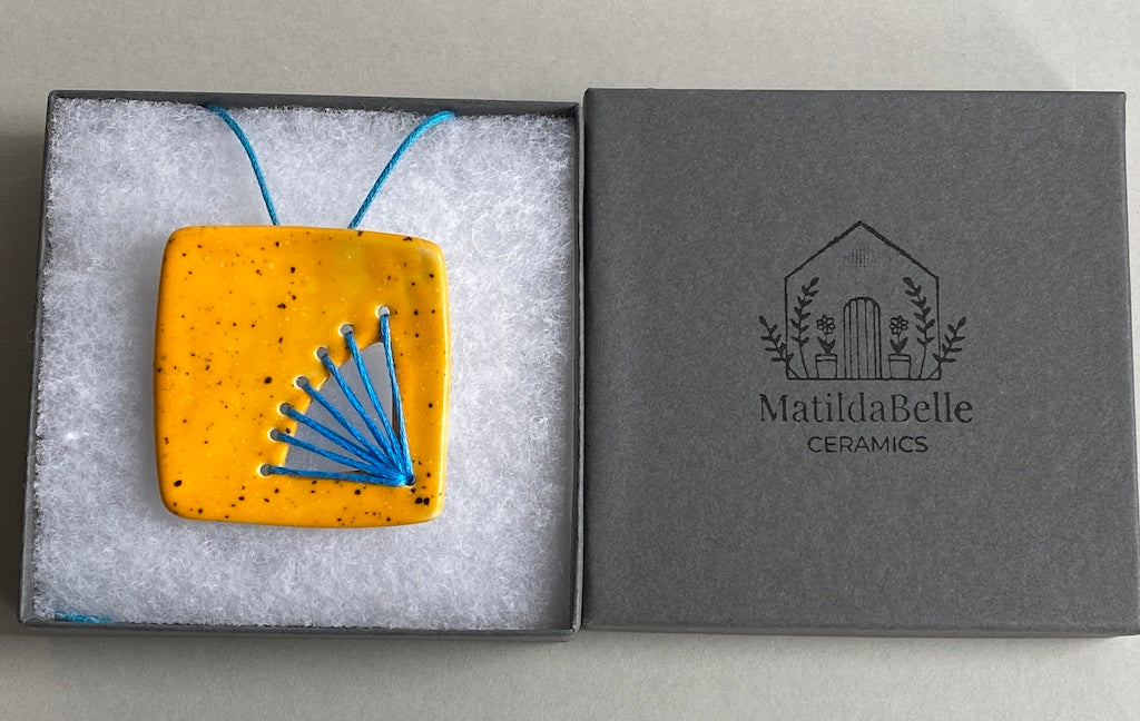 Handmade Ceramic Statement Pendant Necklace *Reduced*