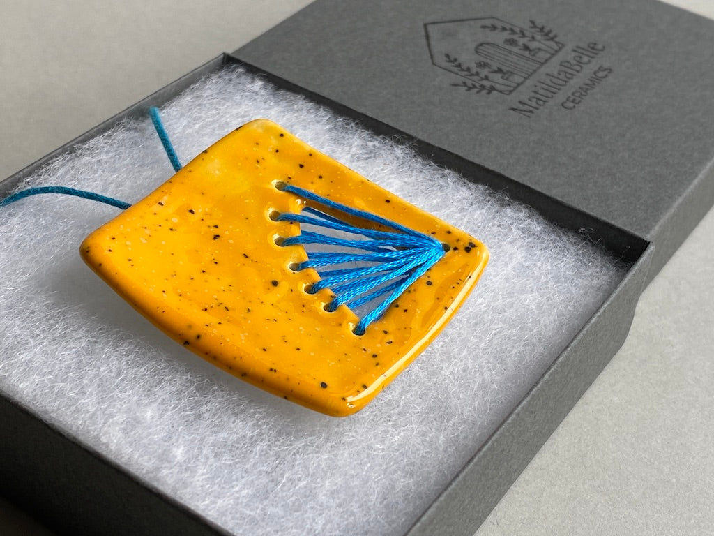 Handmade Ceramic Statement Pendant Necklace *Reduced*