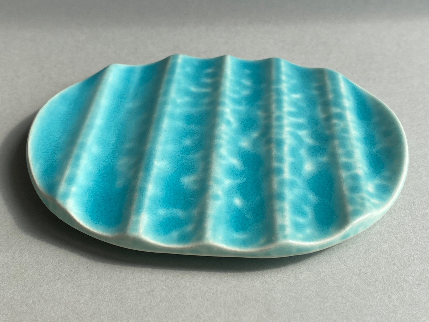 Handmade Oval Ceramic Soap Dish