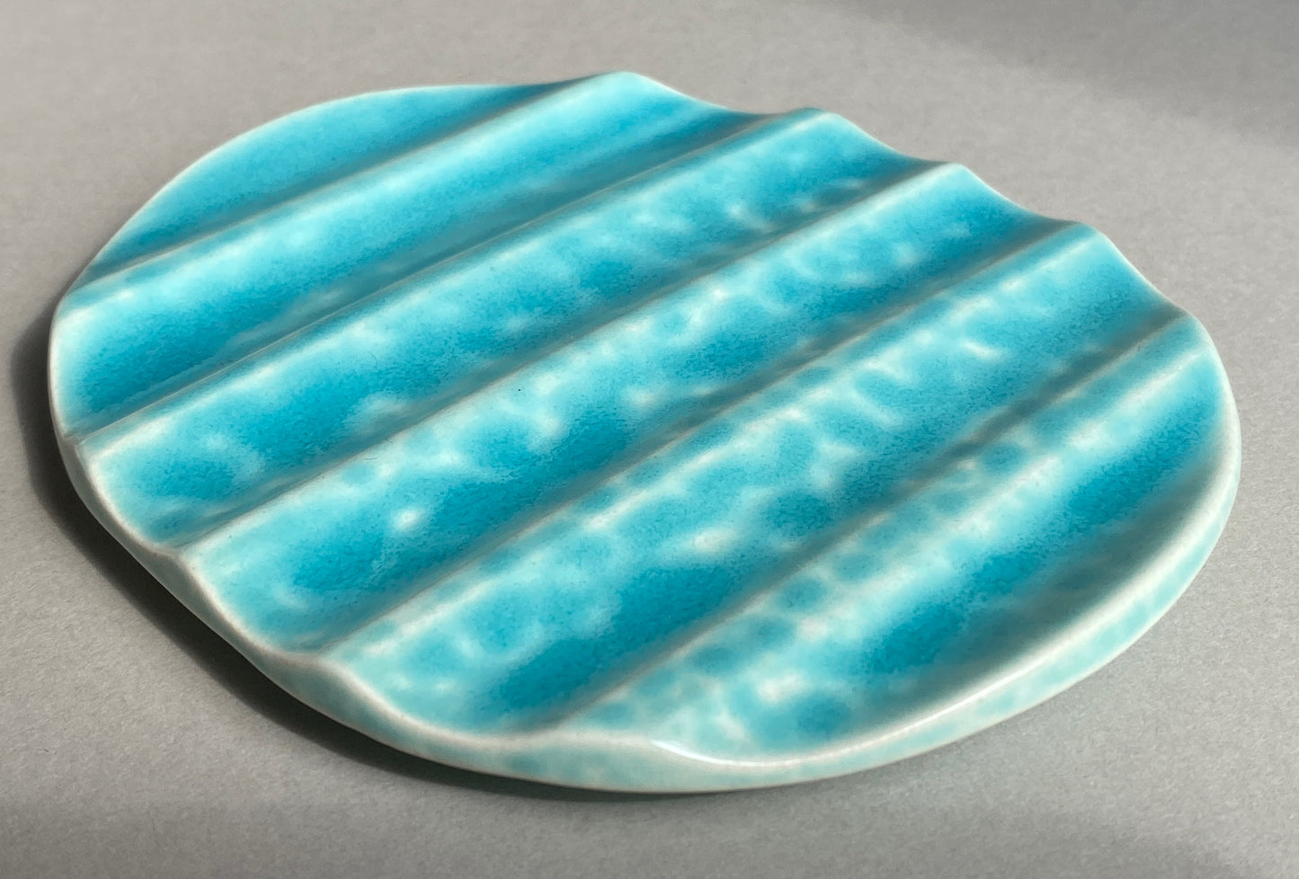 Handmade Oval Ceramic Soap Dish