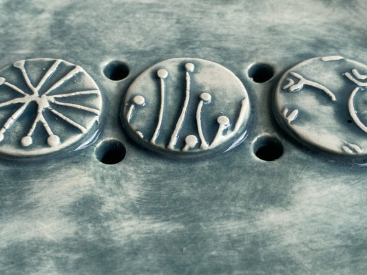 Handmade Oval Ceramic Soap Dish