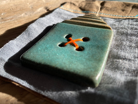 Handmade Large Ceramic Statement House Button