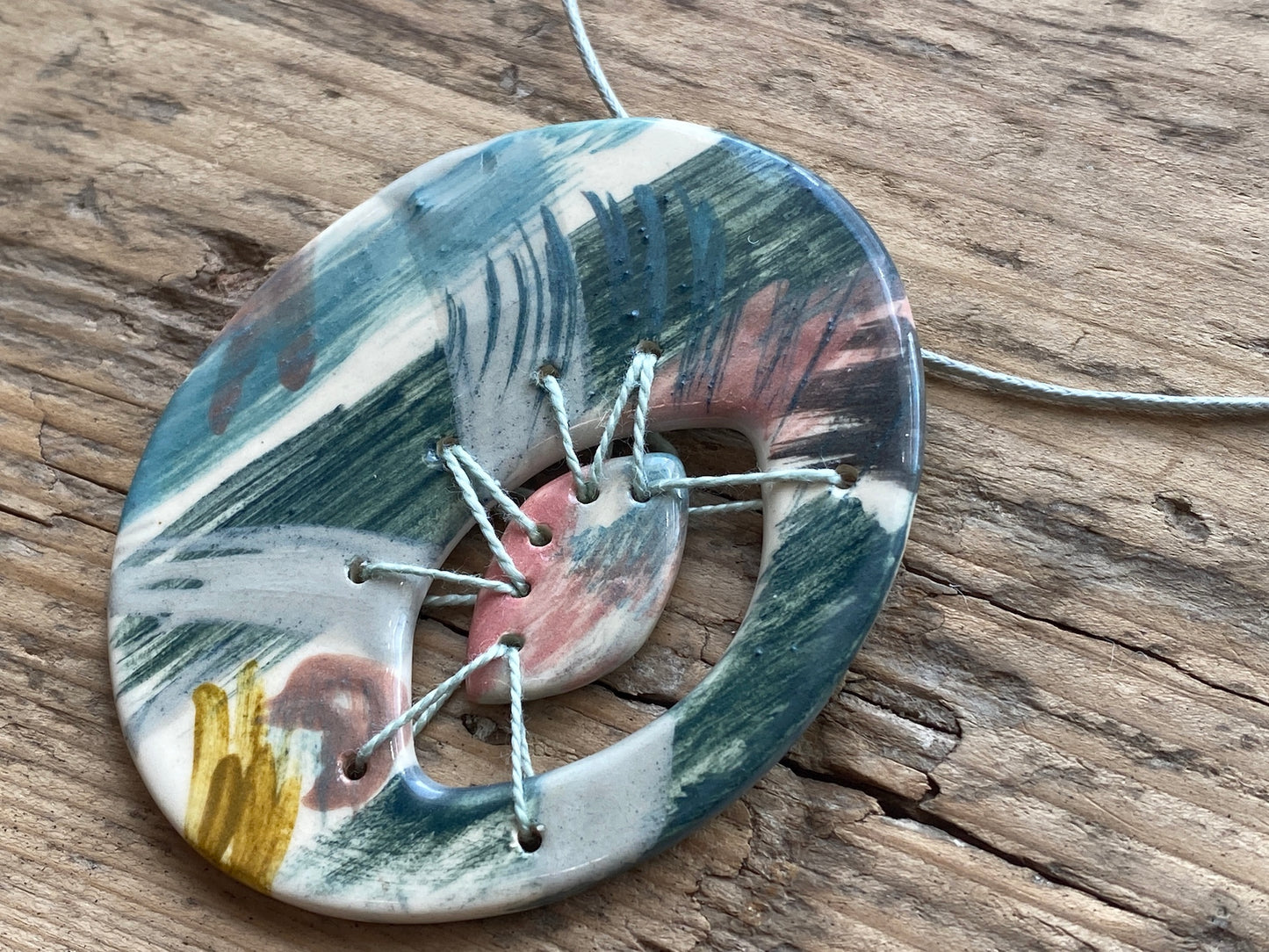 Handmade Ceramic Statement Pendant
