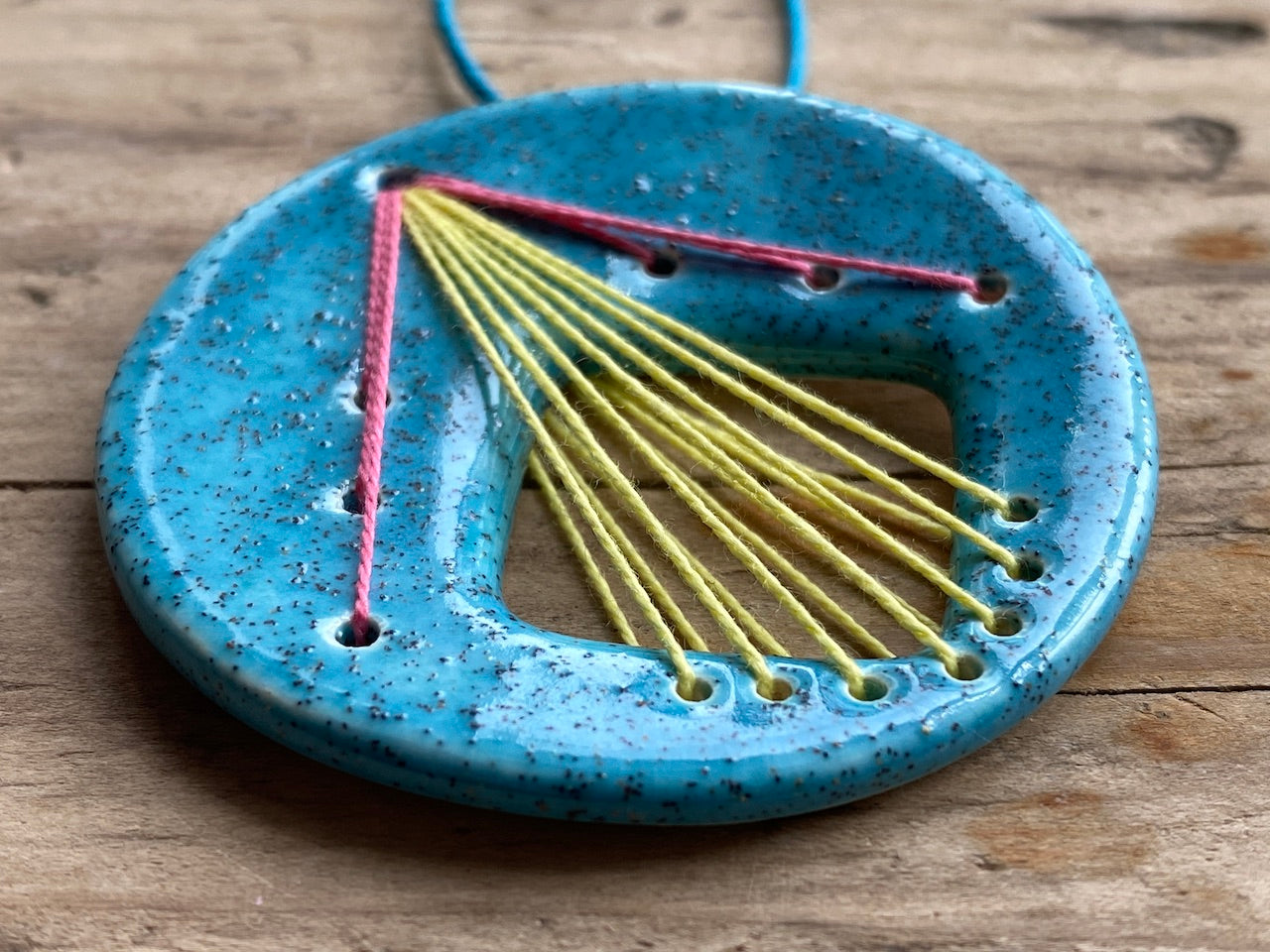 Handmade Ceramic Statement Pendant Necklace