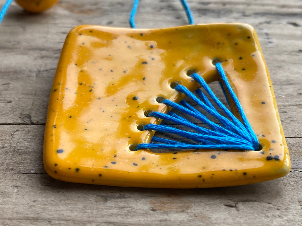 Handmade Ceramic Statement Pendant Necklace *Reduced*