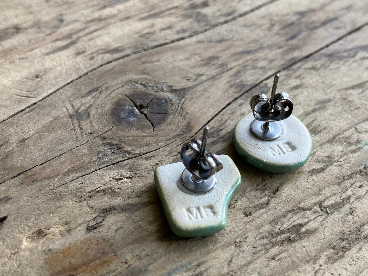 Handmade Ceramic Hypoallergenic Stud Earrings