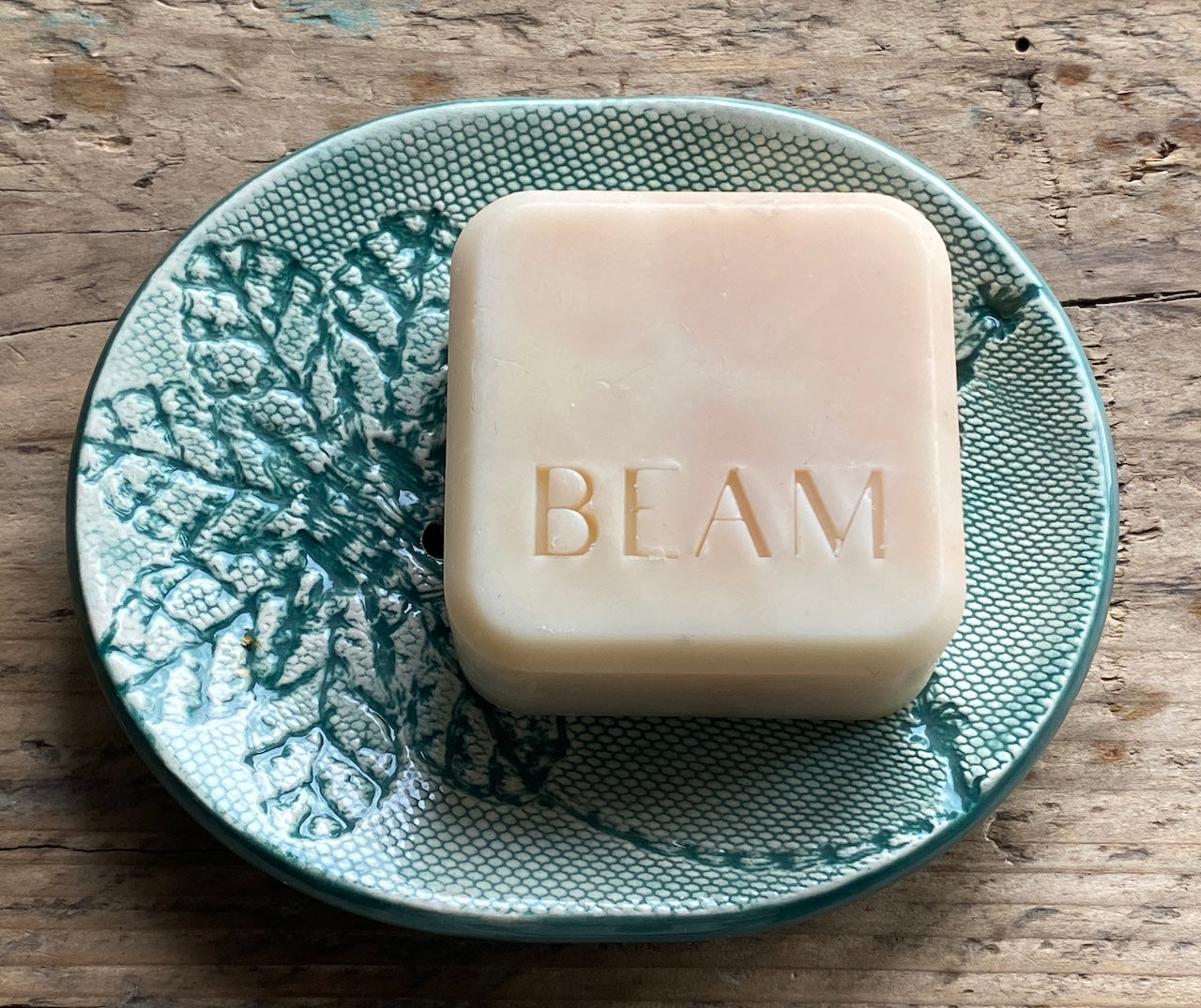 Handmade Ceramic Green Soapdish