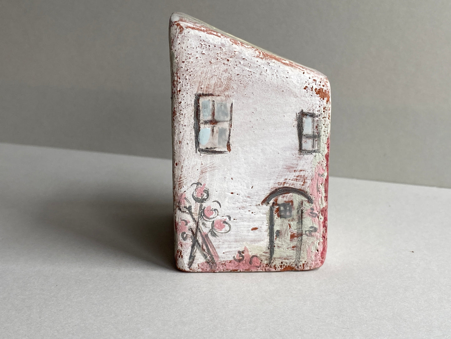 Handmade Ceramic Dry Vase House Lemon