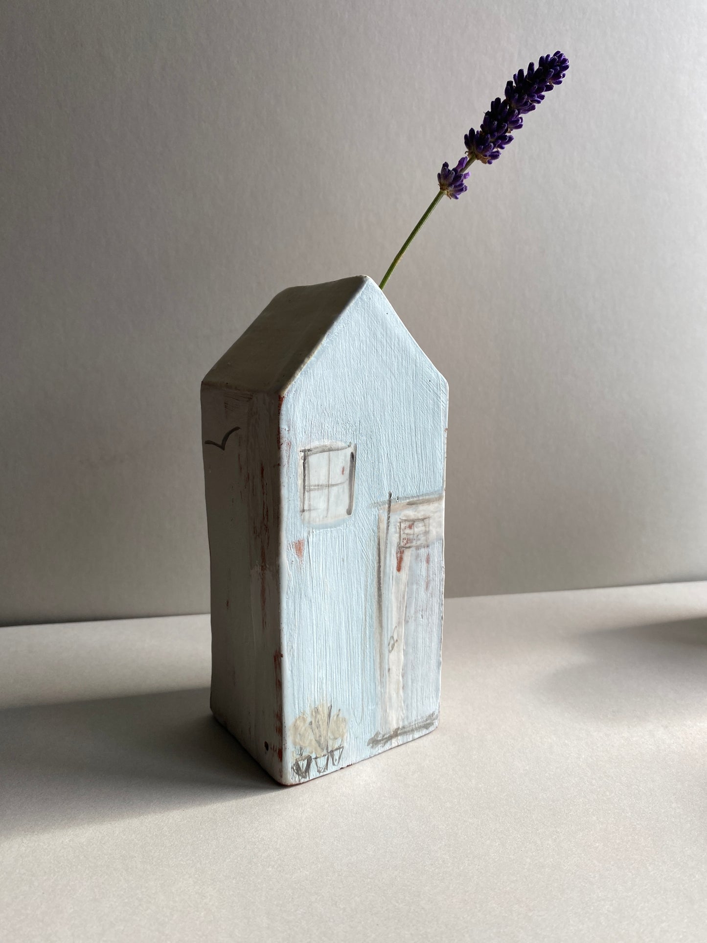 Handmade Ceramic Dry Vase Cottages