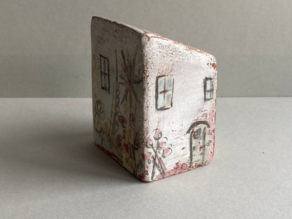 Handmade Ceramic Dry Vase House Lemon