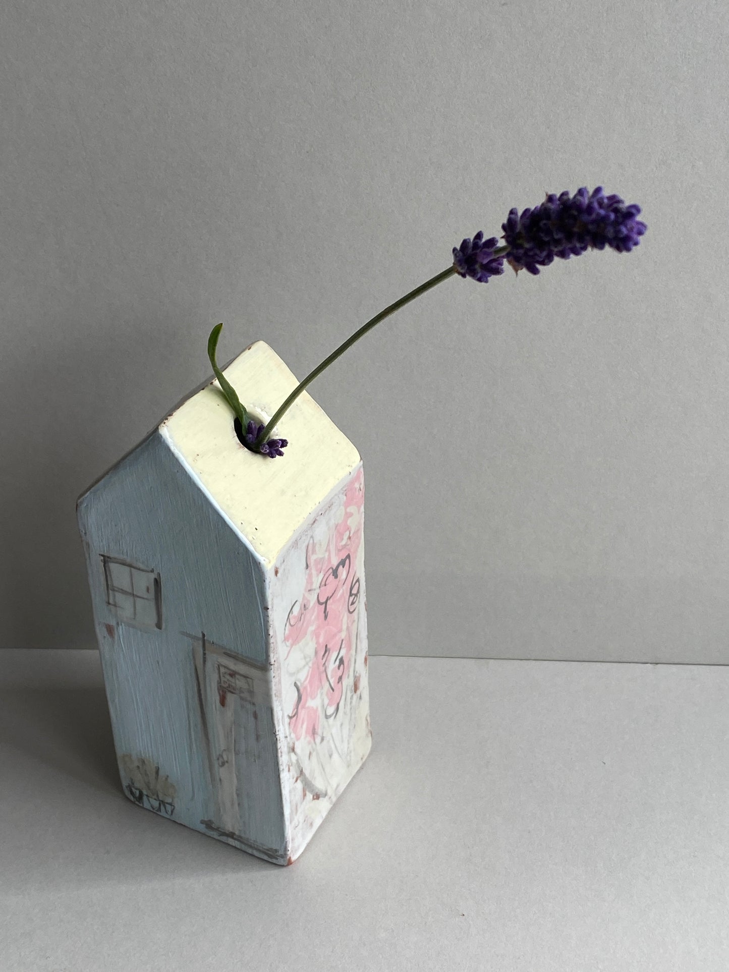 Handmade Ceramic Dry Vase Cottages