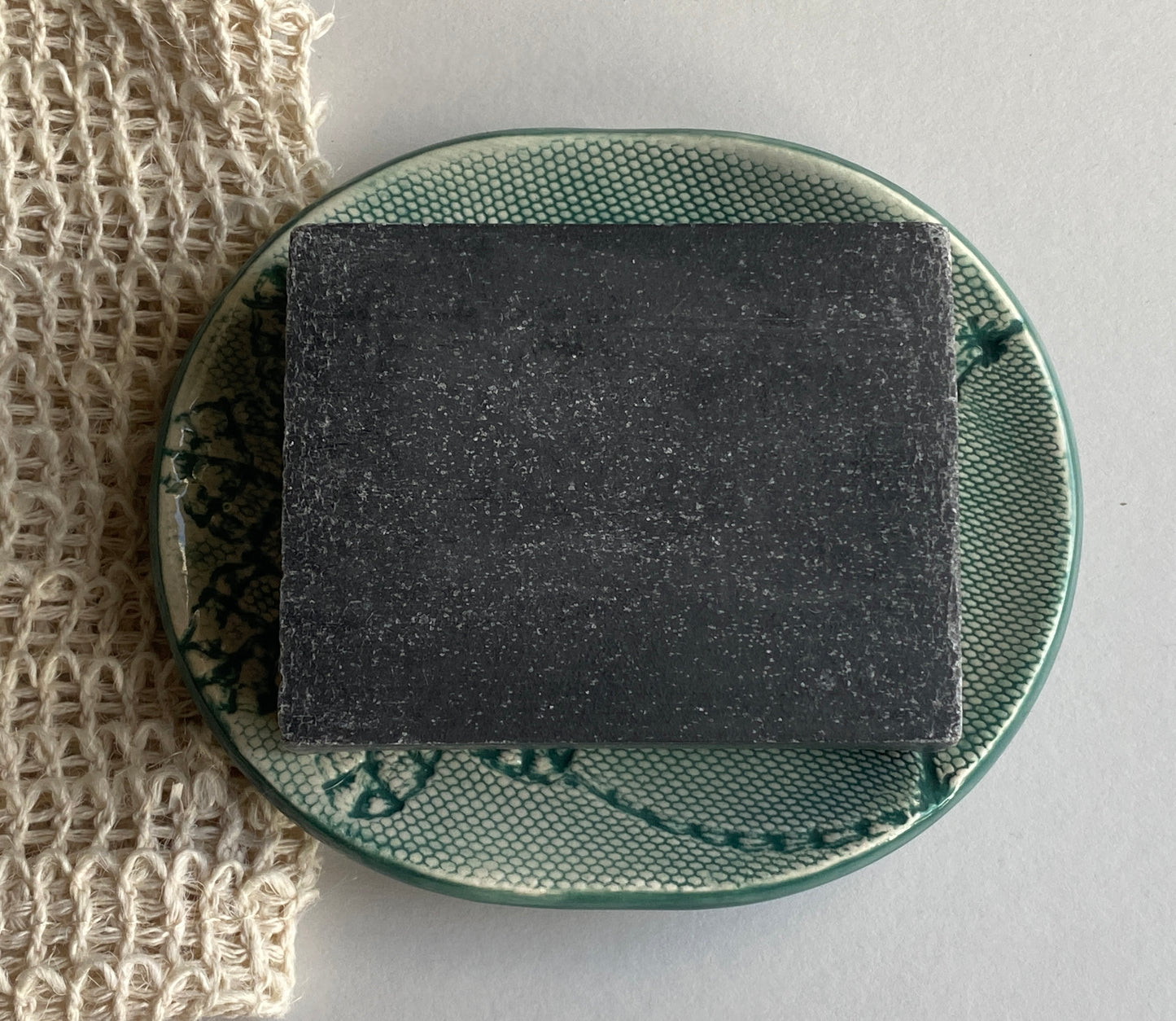 Handmade Ceramic Soap Dish Green