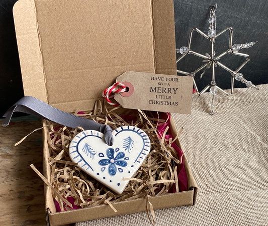 Handmade Ceramic Heart Hanging