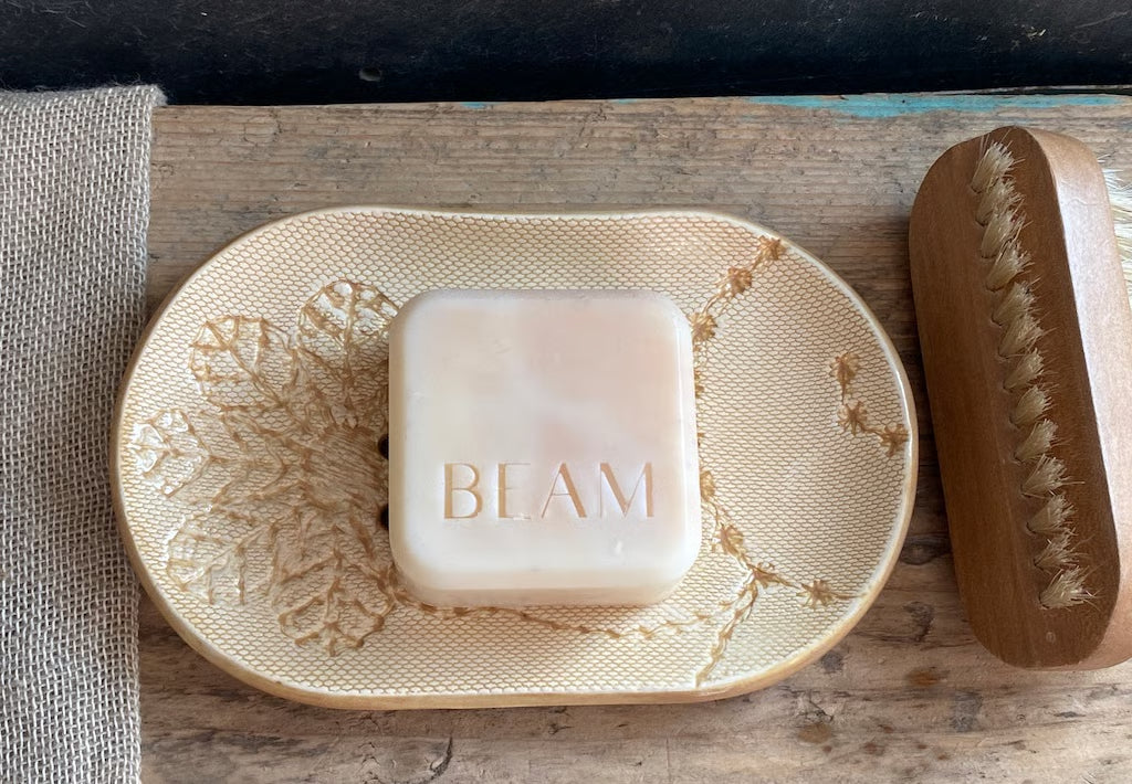 Handmade Ceramic Large Soap Dish Ochre