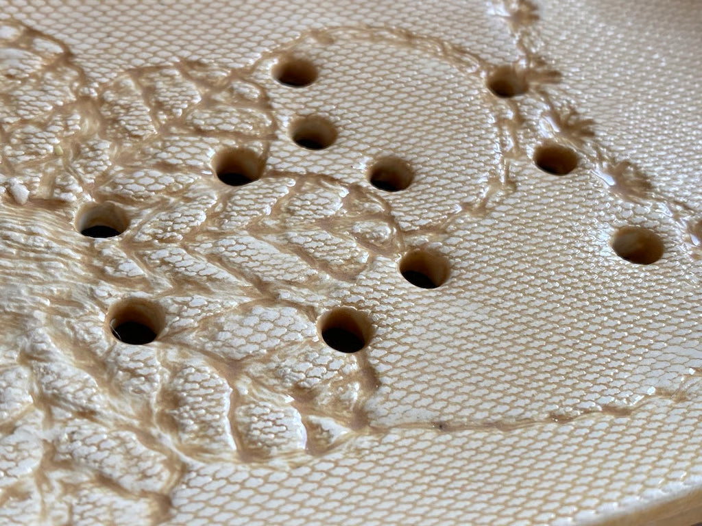 Handmade Ceramic Large Soap Dish Ochre